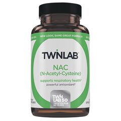 Twinlab NAC (N-Acetyl-Cysteine), 60 kapsula