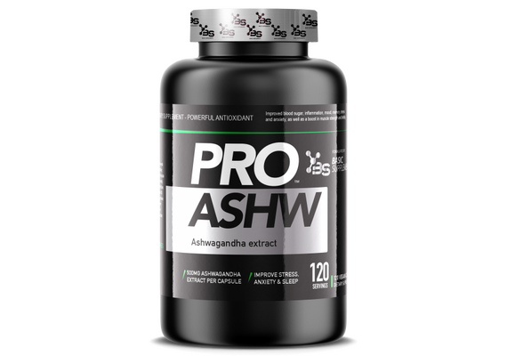 Ashwagandha PRO - Basic Supplements -120 kapsula