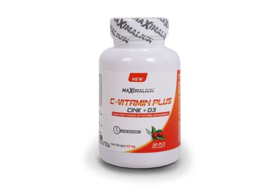 Maximalium   C vitamin +Cink +D3, 30 tab