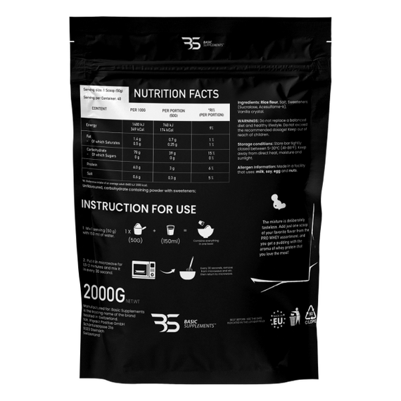 Basic Supplements Pirinčani Griz 2000 gr