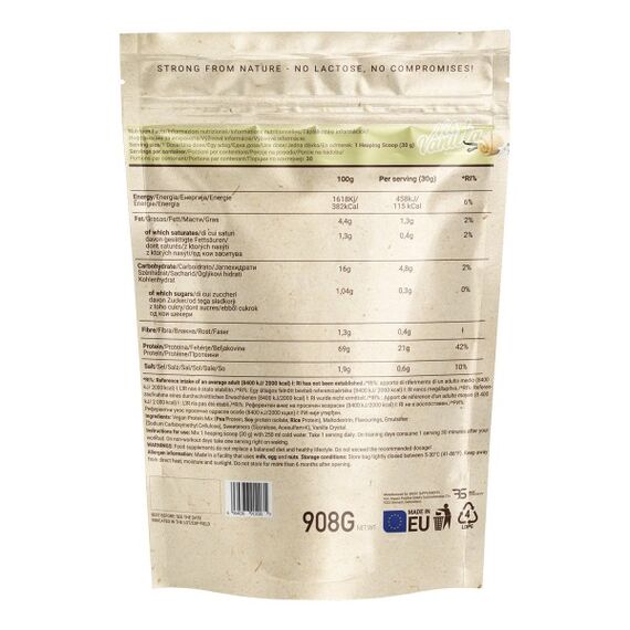 Basic Supplements Vegan Protein vanila sastav
