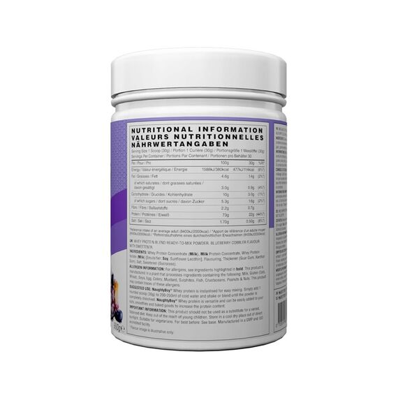 Naughty Boy Advanced Whey protein 900 gr borov sastav